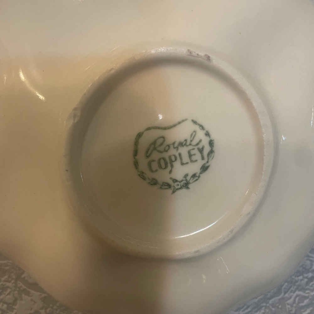 Small antique Royal Copley bird dishes with a bird bowl. - Picture 8 of 12